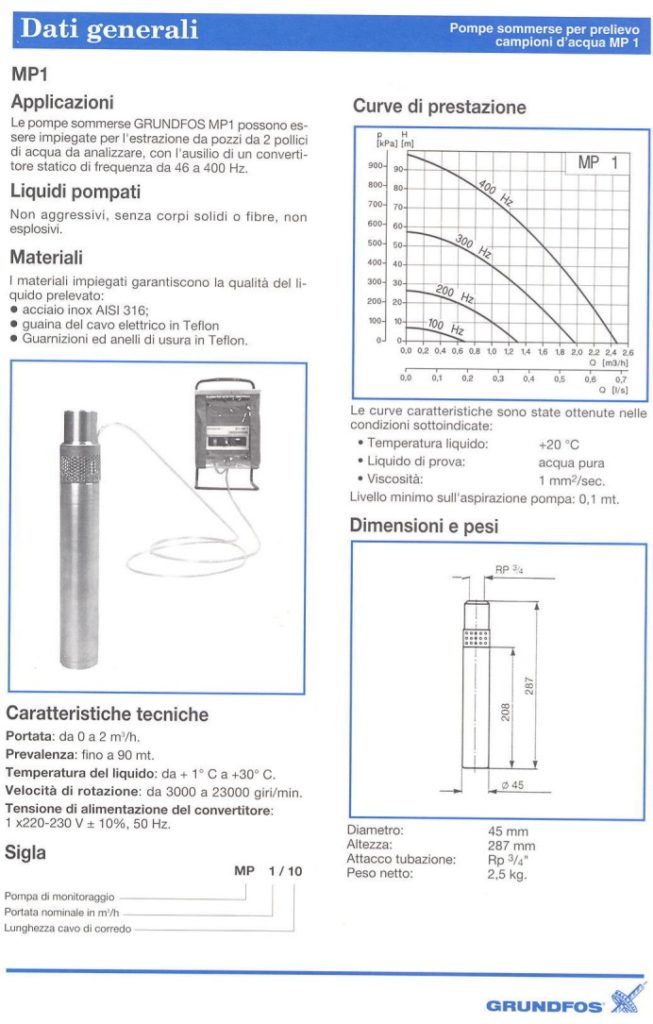 Carsico Srl - pompe sommerse